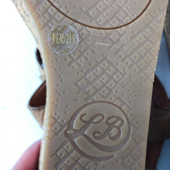 Lucky Brand Wedge Sandals tan size 9.5 (#35) - Picture 8 of 8